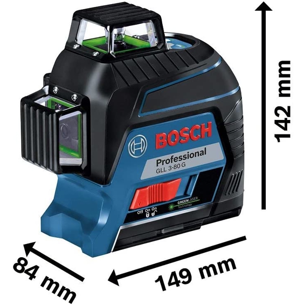 ლაზერული ნიველირი Bosch GLL 3-80 G + Case