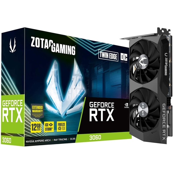 ვიდეო დაფა Zotac ZT-A30600H-10M GAMING RTX3060 Twin Edge OC 12GB 192bit