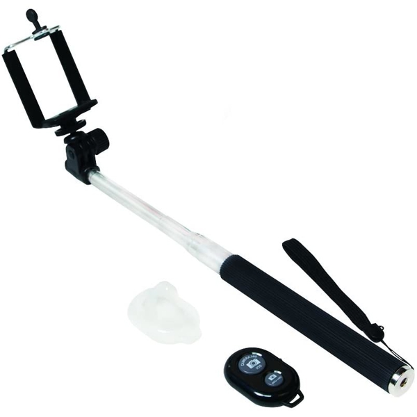 სელდის ჯოხი LogiLink BT0034 Bluetooth Selfie Monopod with remote control Black