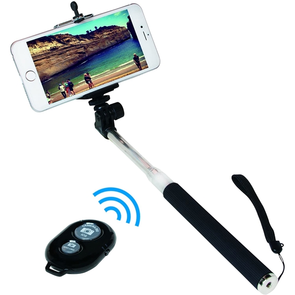 სელდის ჯოხი LogiLink BT0034 Bluetooth Selfie Monopod with remote control Black