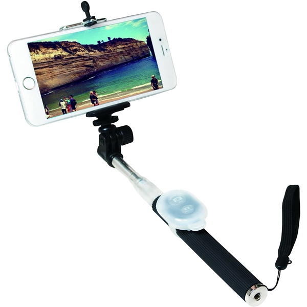 სელდის ჯოხი LogiLink BT0034 Bluetooth Selfie Monopod with remote control Black