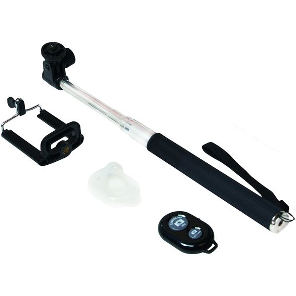 სელდის ჯოხი LogiLink BT0034 Bluetooth Selfie Monopod with remote control Black