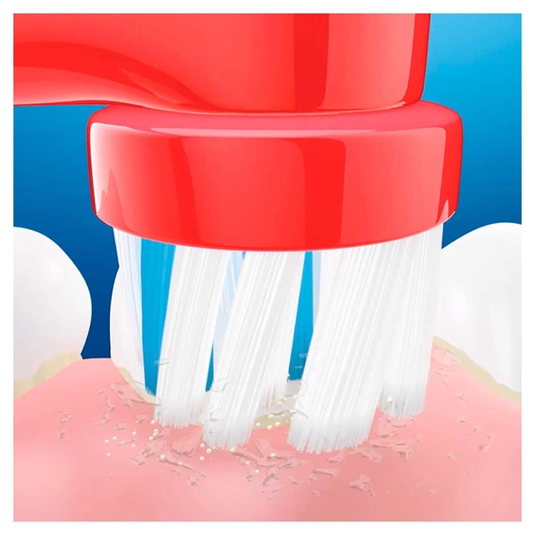 ბავშვის ელექტრო კბილის ჯაგრისი Oral-B D100.413.2K Cars Toothbrush For Kids 3+ White-Red