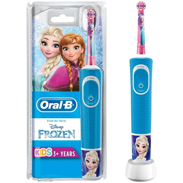 ბავშვის ელექტრო კბილის ჯაგრისი Oral-B D100.413.2K Frozen Toothbrush For Kids 3+