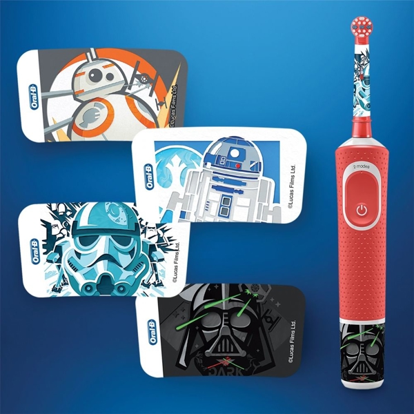 ბავშვის ელექტრო კბილის ჯაგრისი Oral-B D100.413.2K StarWars Toothbrush For Kids 3+