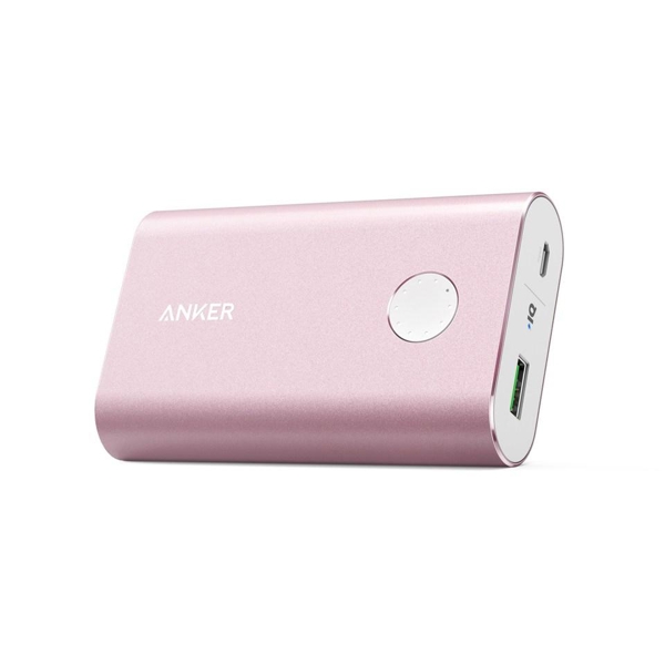 პორტატული დამტენი Anker A1311H51 PowerCore + 10050mAh with Quick Charge 3.0 Pink