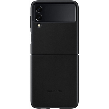 მობილურის ქეისი Samsung Galaxy Z Flip 3 Leather Cover Black