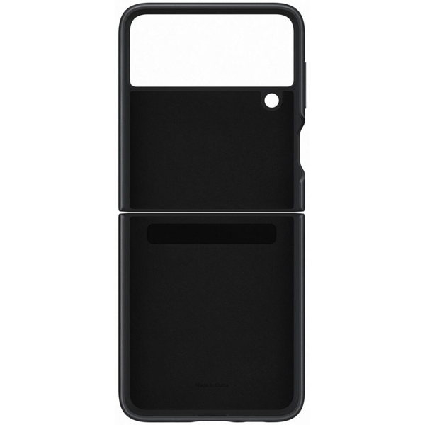 მობილურის ქეისი Samsung Galaxy Z Flip 3 Leather Cover Black