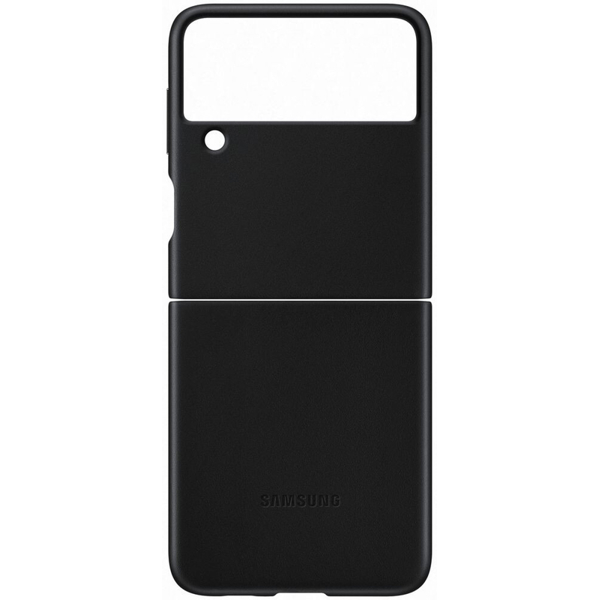 მობილურის ქეისი Samsung Galaxy Z Flip 3 Leather Cover Black