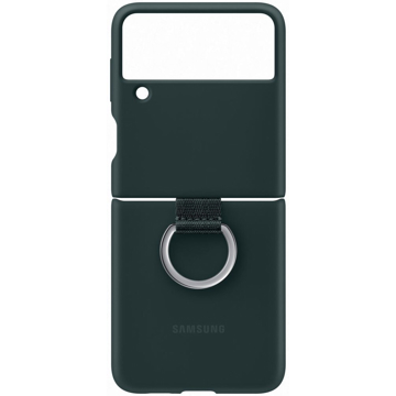 მობილურის ქეისი Samsung Galaxy Z Flip 3 Silicone Cover With Ring Green 