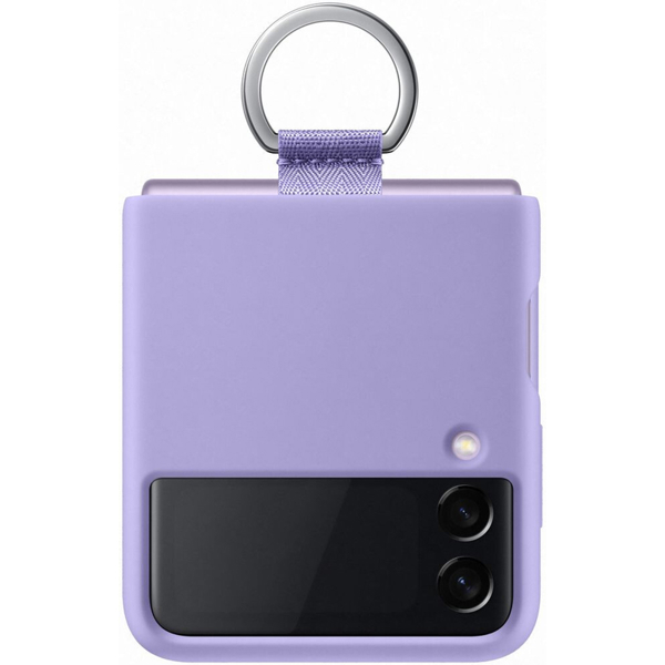  მობილურის ქეისი Samsung Galaxy Z Flip 3 Silicone Cover With Ring Lavender 