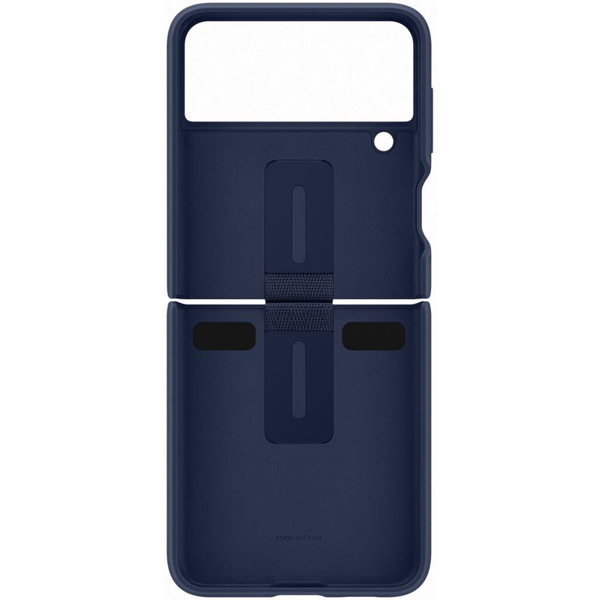  მობილურის ქეისი Samsung Galaxy Z Flip 3 Silicone Cover With Ring Navy 