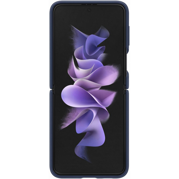  მობილურის ქეისი Samsung Galaxy Z Flip 3 Silicone Cover With Ring Navy 