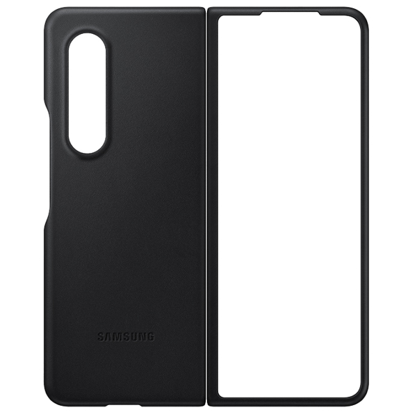 მობილურის ქეისი Samsung Galaxy Z Fold 3 Leather Cover Black