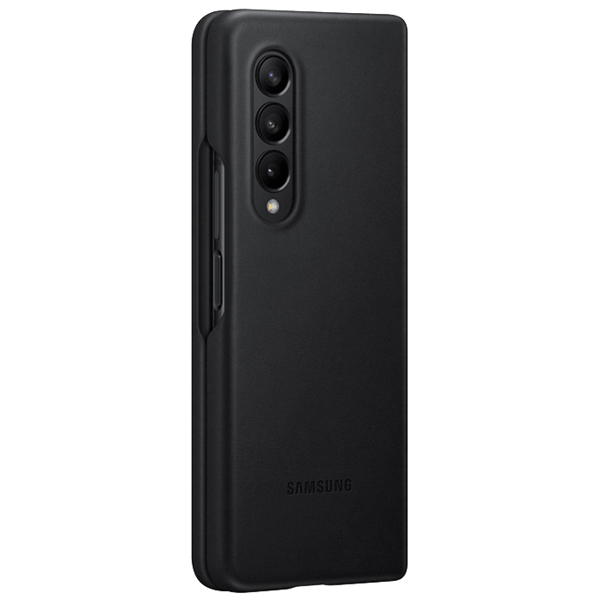 მობილურის ქეისი Samsung Galaxy Z Fold 3 Leather Cover Black