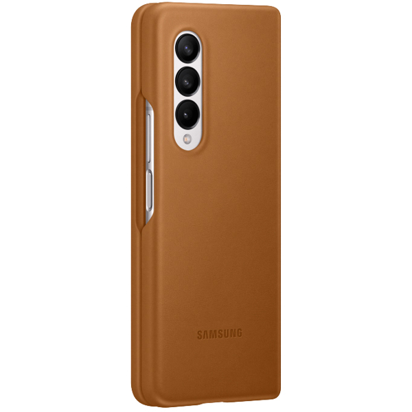  მობილურის ქეისი Samsung Galaxy Z Fold 3 Leather Cover Camel 