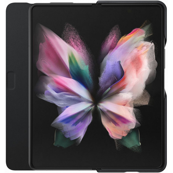  მობილურის ქეისი Samsung Galaxy Z Fold 3 Leather Flip Cover Black 