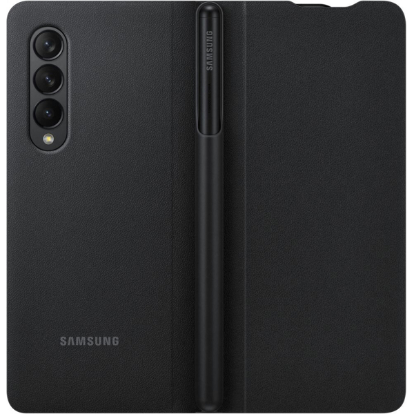  მობილურის ქეისი Samsung Galaxy Z Fold 3 FLIP Cover With Pen Black 