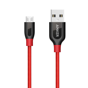 Anker A8142091 USB 2.0 to Micro USB 0.9m Red 