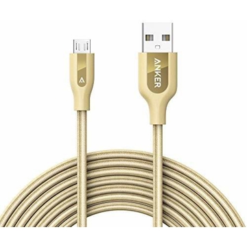 USB კაბელი Anker A8144HB1 USB 2.0 to Micro USB 3m Golden