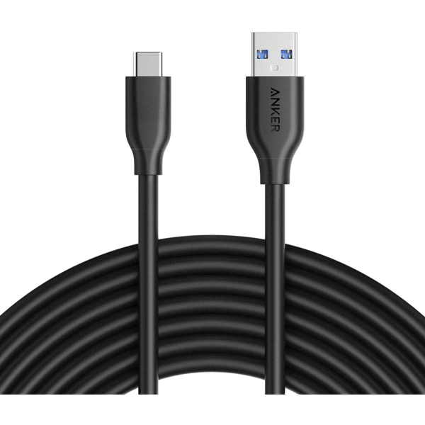 USB კაბელი Anker A8167011 USB-C to USB 3.0 3m Black 