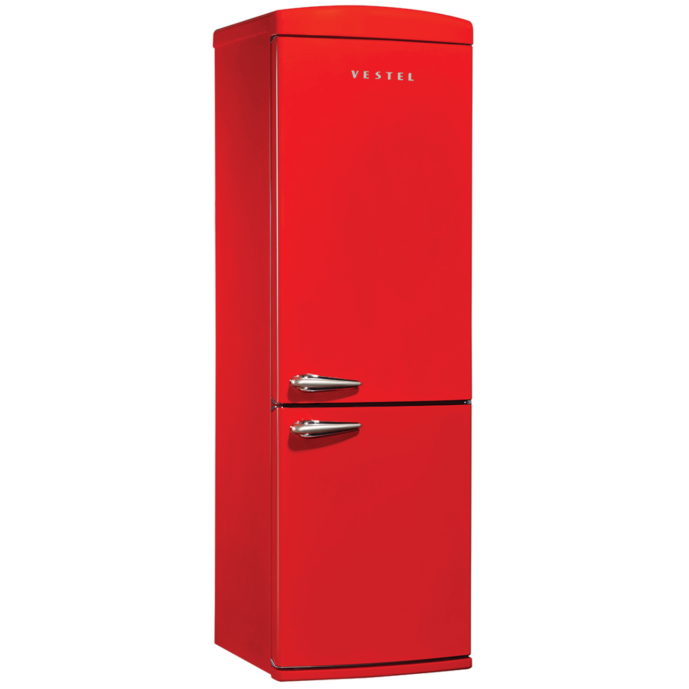 მაცივარი Vestel RN480 Retro 350L, A+ Red