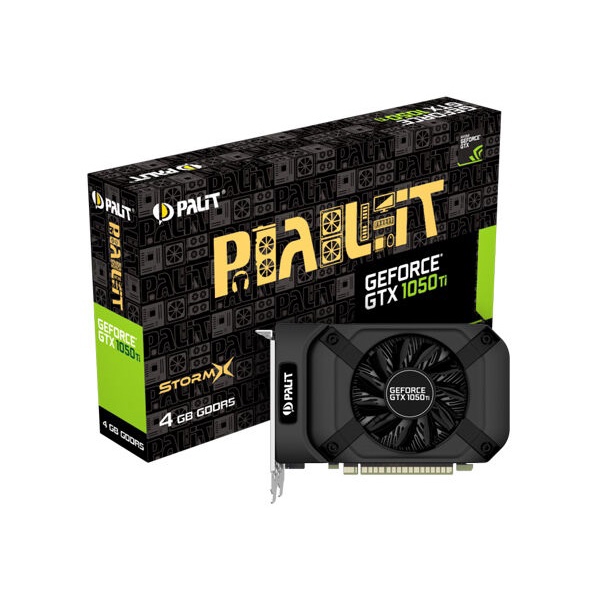 ვიდეო დაფა Palit GTX1050Ti STORMX 4GB GDDR5 128bit DVI, HDMI, DP NE5105T018G1-1070F