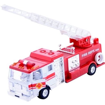 სახანძრო მანქანა Goki 12115G-3 Machine metal Fire truck Barrel with a staircase White 