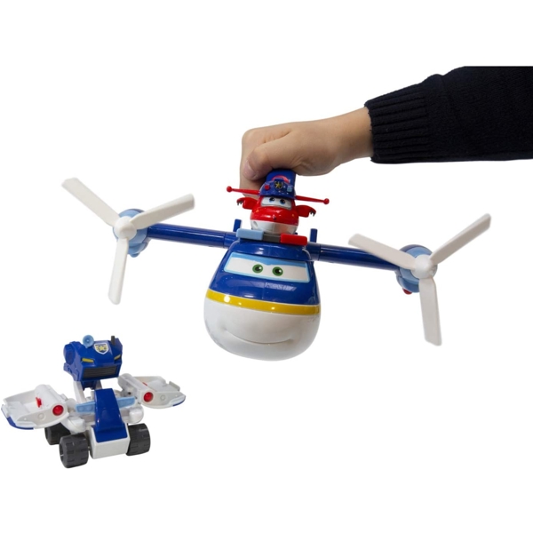 თვითმფრინავი Super Wings Game set 2-in-1 Police Patroller 2in1 Police transport