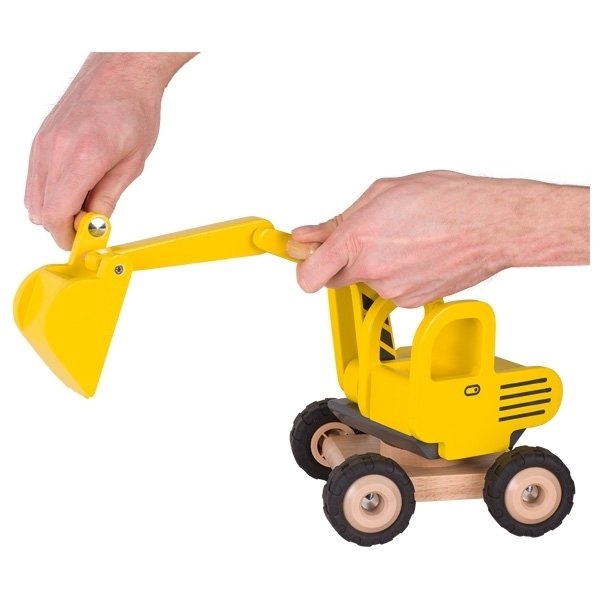 GOKI 55898G Machine woodeni Excavator Yellow