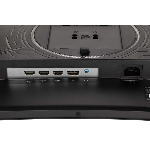 მონიტორი 2E G2720B LCD 27" Gaming, 3xHDMI, DP, MM, VA, 165Hz, Curevd, Blac/Red