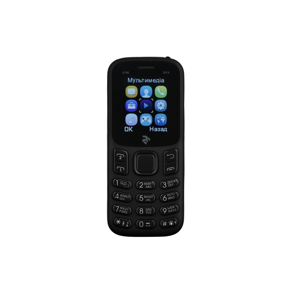 მობილური ტელეფონი 2E E180 2019 1.77" Dual SIM Black