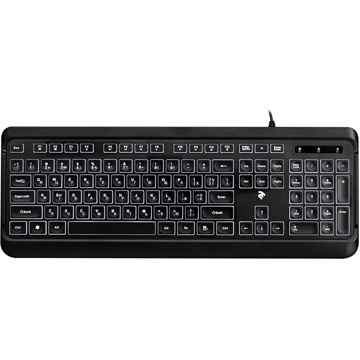 2E KS120 Keyboard White backlight USB Black