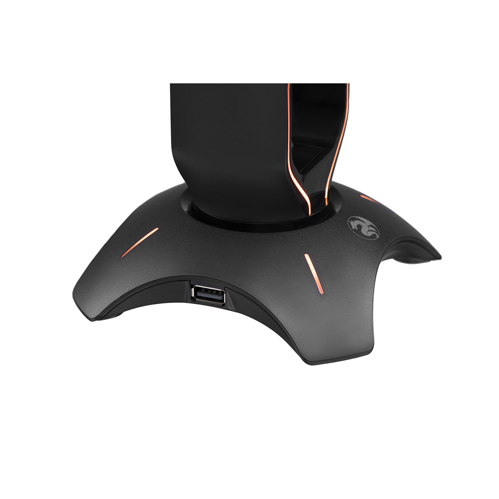 ყურსასმენის სადგამი 2E GST310UB Gaming Headset Stand 3in1 RGB USB Black