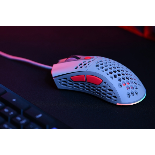 მაუსი 2E MGHSL-WT Gaming Mouse HyperSpeed Lite, USB RGB Retro White