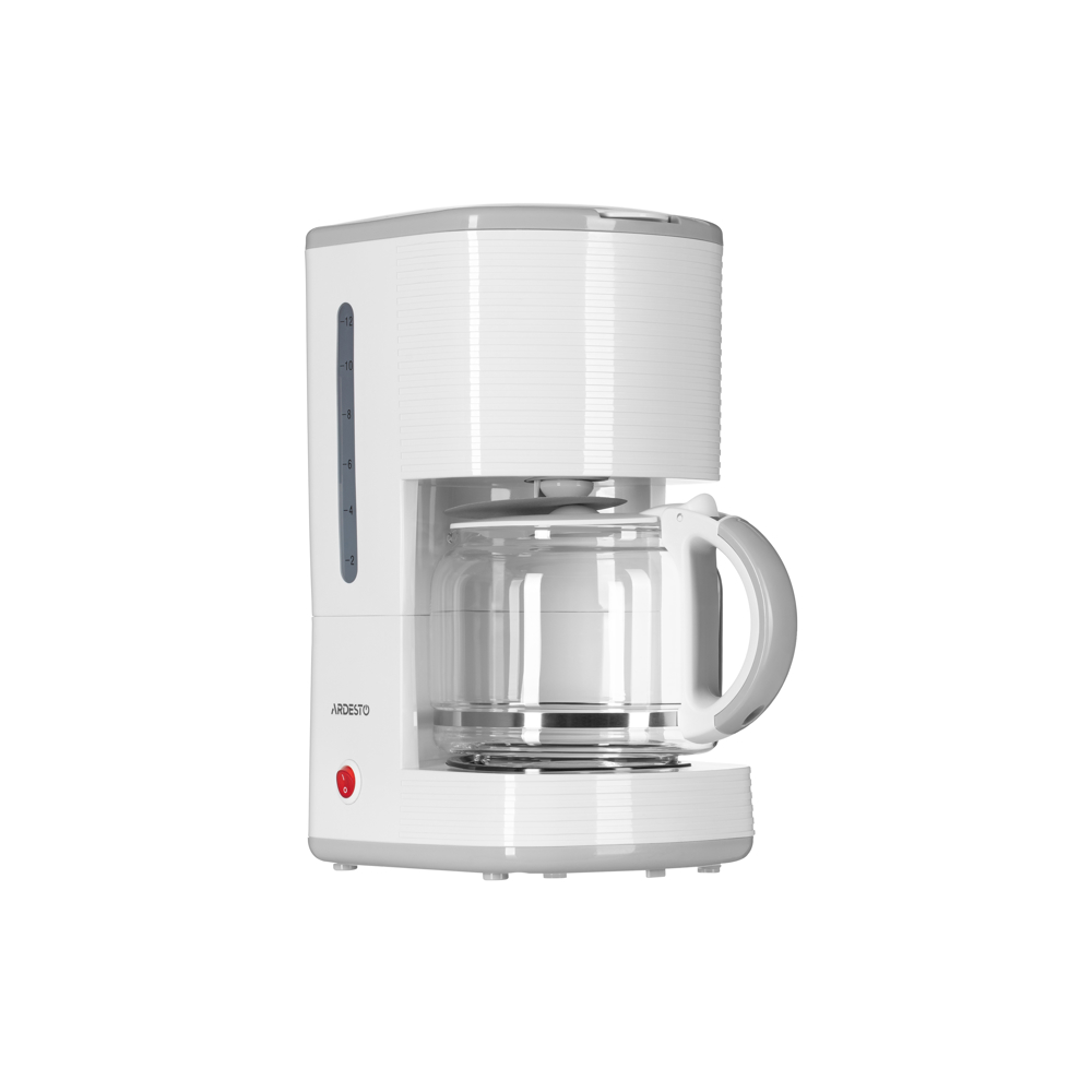 ყავის აპარატი Ardesto FCM-D17WG Drip, 1.5L, 1080W, Coffee Machine, White
