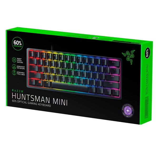 Razer RZ03 Gaming Huntsman Mini Red Switch USB US RGB, Black