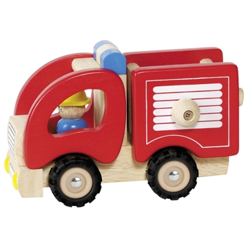 Goki 55927G Machine wooden Fire Red