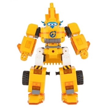 ტრანსფორმერი Super Wings EU385007 Small Blocks 2-in-1 Buildable Transforming Vehicle Donnie