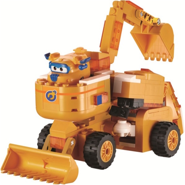 ტრანსფორმერი Super Wings EU385007 Small Blocks 2-in-1 Buildable Transforming Vehicle Donnie