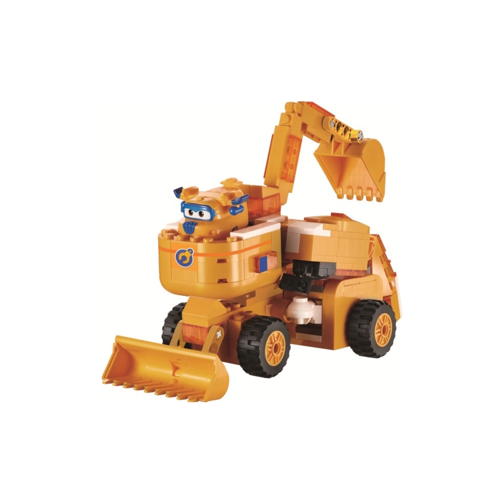 Super Wings EU385007 Small Blocks 2-in-1 Buildable Transforming Vehicle Donnie