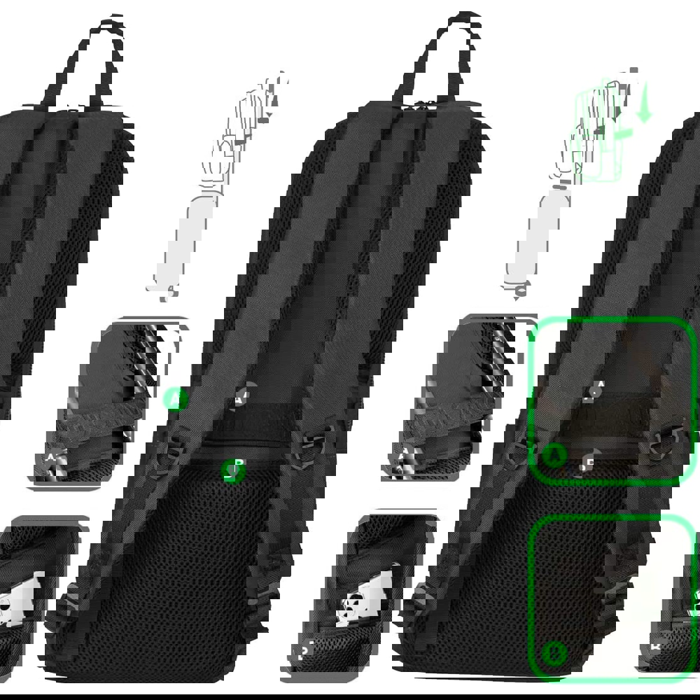 ნოუთბუქის ჩანთა Tucano BKTER15-BK 15.6" Terras Black