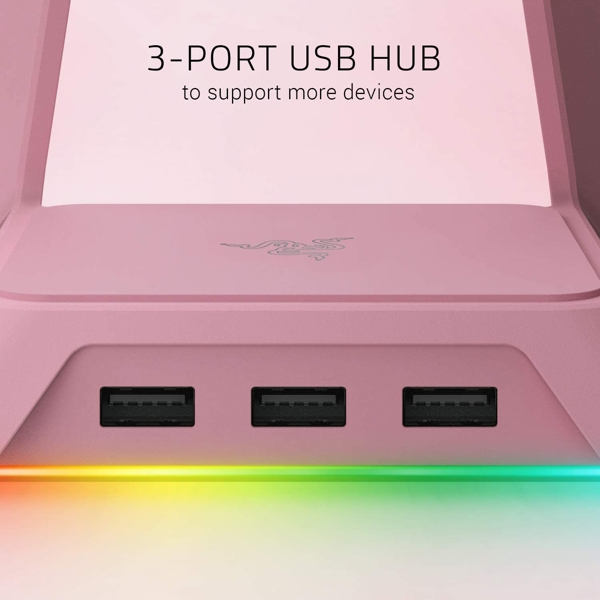 ყურსასმენის სადგამი Razer RC21-01190200-R3M1 Base Station Chroma Quartz USB Pink