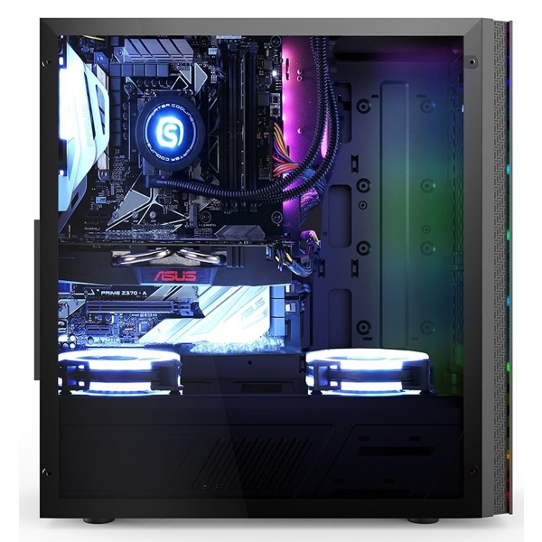 ქეისი 2E GX910 Gaming Computer case SPARGO (GX910) MidT ARGB strip, without PSU Black