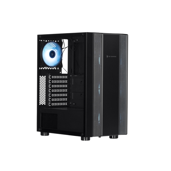 ქეისი 2E G3403 Gaming Computer case RECANO MidT, ARGB,TG (side panel), without PSU Black