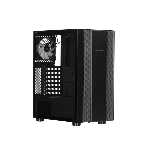 ქეისი 2E G3403 Gaming Computer case RECANO MidT, ARGB,TG (side panel), without PSU Black