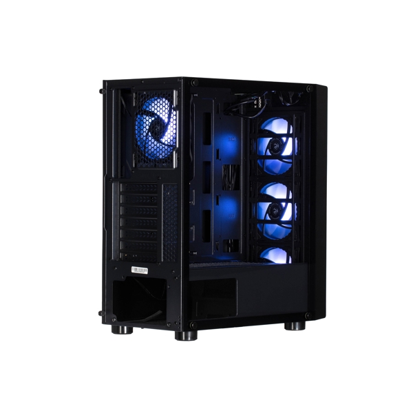 ქეისი 2E G3403 Gaming Computer case RECANO MidT, ARGB,TG (side panel), without PSU Black