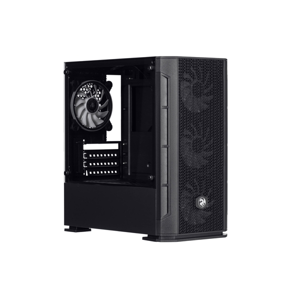 ქეისი 2E GB700 Gaming Computer case CALLEO MiniT, Micro ATX, Mini ITX ARGB, TG (side panel), without PSU Black