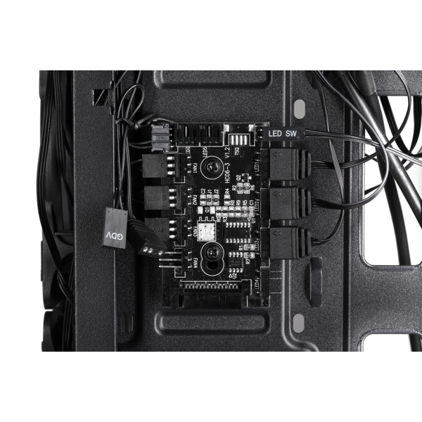 ქეისი 2E G3305 Gaming Computer case DOMINATOR MidT, ARGB,TG (side panel), without PSU Black