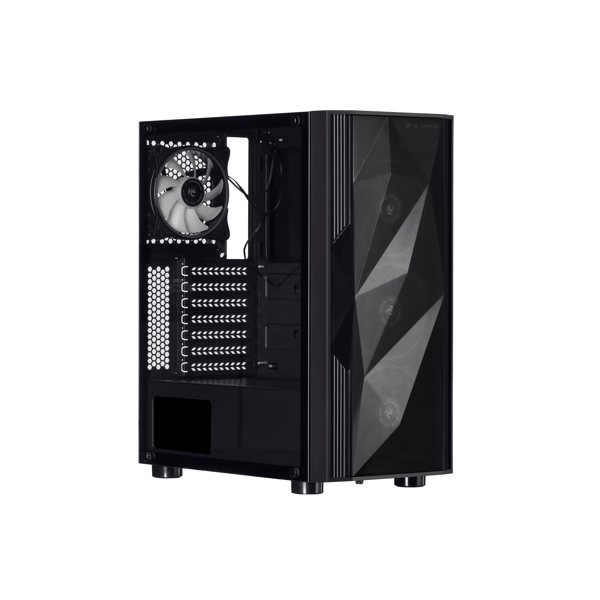 ქეისი 2E GA3401 Gaming Computer case ARDOR MidT, ARGB, TG (side panel), without PSU Black